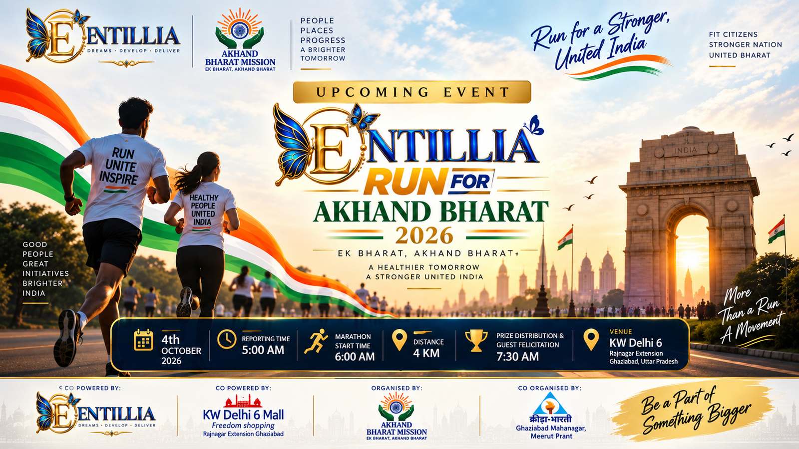 Entillia Run for Akhand Bharat 2026 — A Run for Unity, Fitness & Community